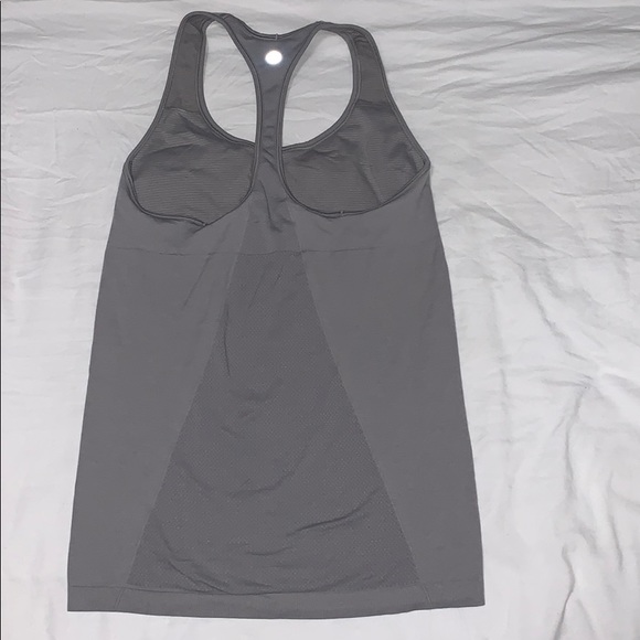 Lululemon Gray Razor Back Workout Tank - Picture 2 of 4